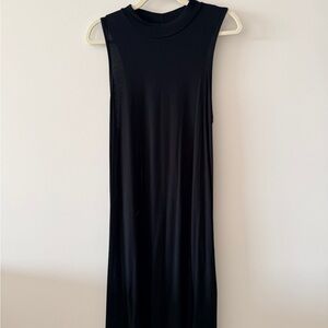 Silence + Noise Black Midi Dress